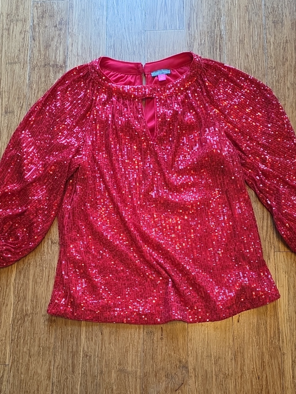 Red Sequin Top